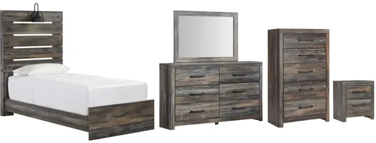 Signature Design by Ashley® Drystan 5-Piece Multi Twin Panel Bed Set