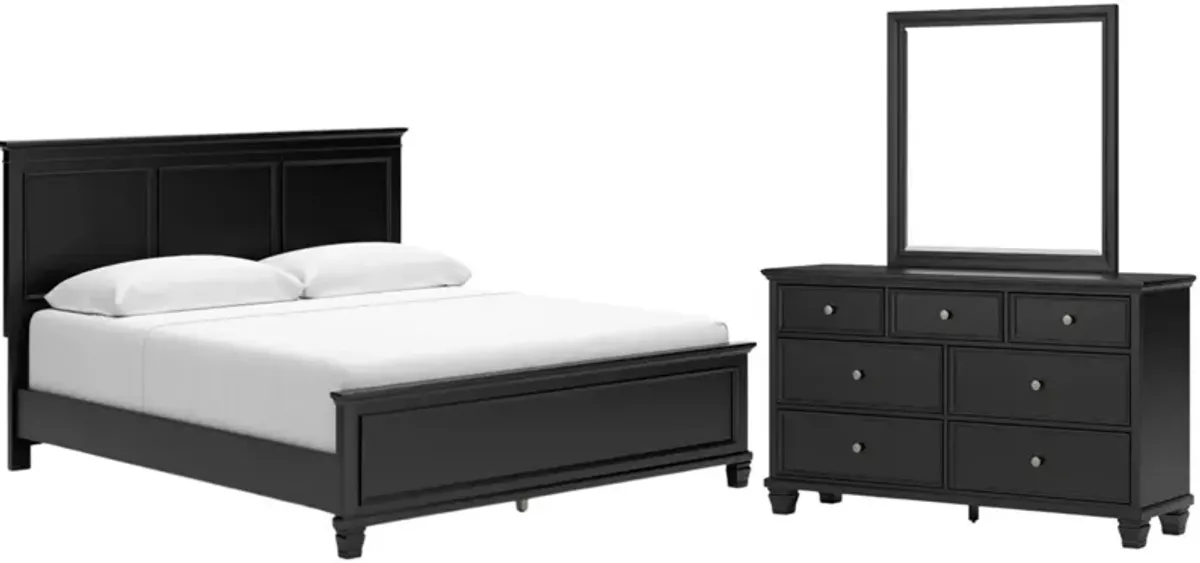 Signature Design by Ashley® Lanolee 3-Piece Black King Bedroom Set