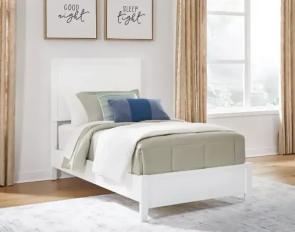 Signature Design by Ashley® Binterglen 4-Piece White Twin Panel Bedroom Set