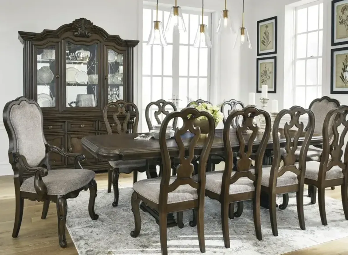 Signature Design by Ashley® Maylee 7-Piece Dark Brown Dining Table Set