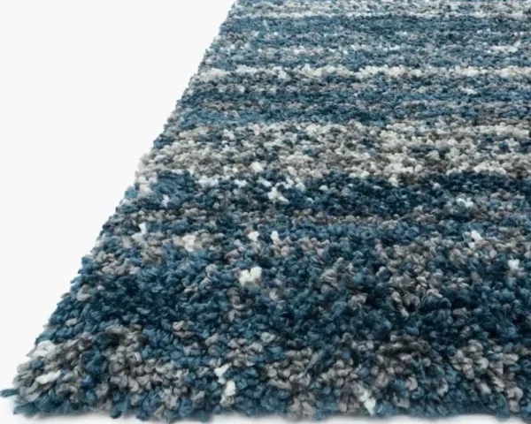 Loloi II Quincy Navy/Pewter 5'x8' Area Rug
