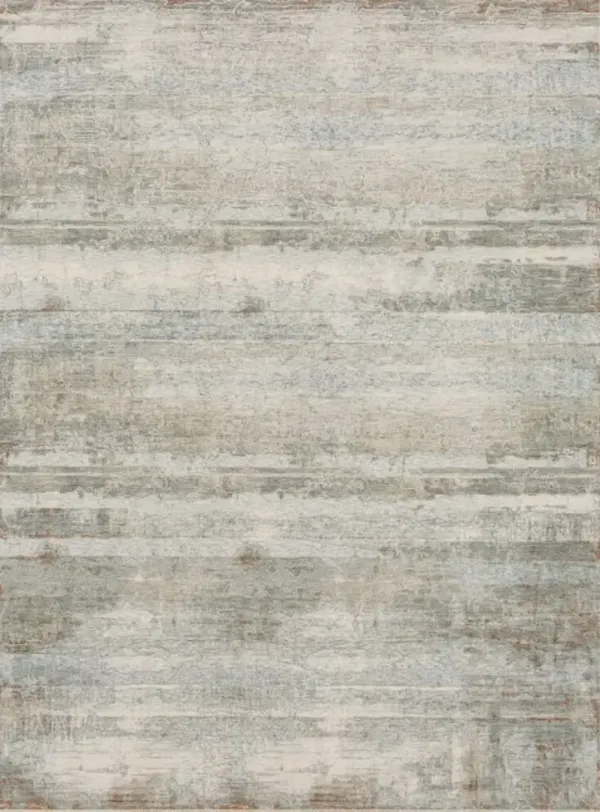 Karastan® Solitude Silk Road Cream Dark Grey 5' x 8' Area Rug