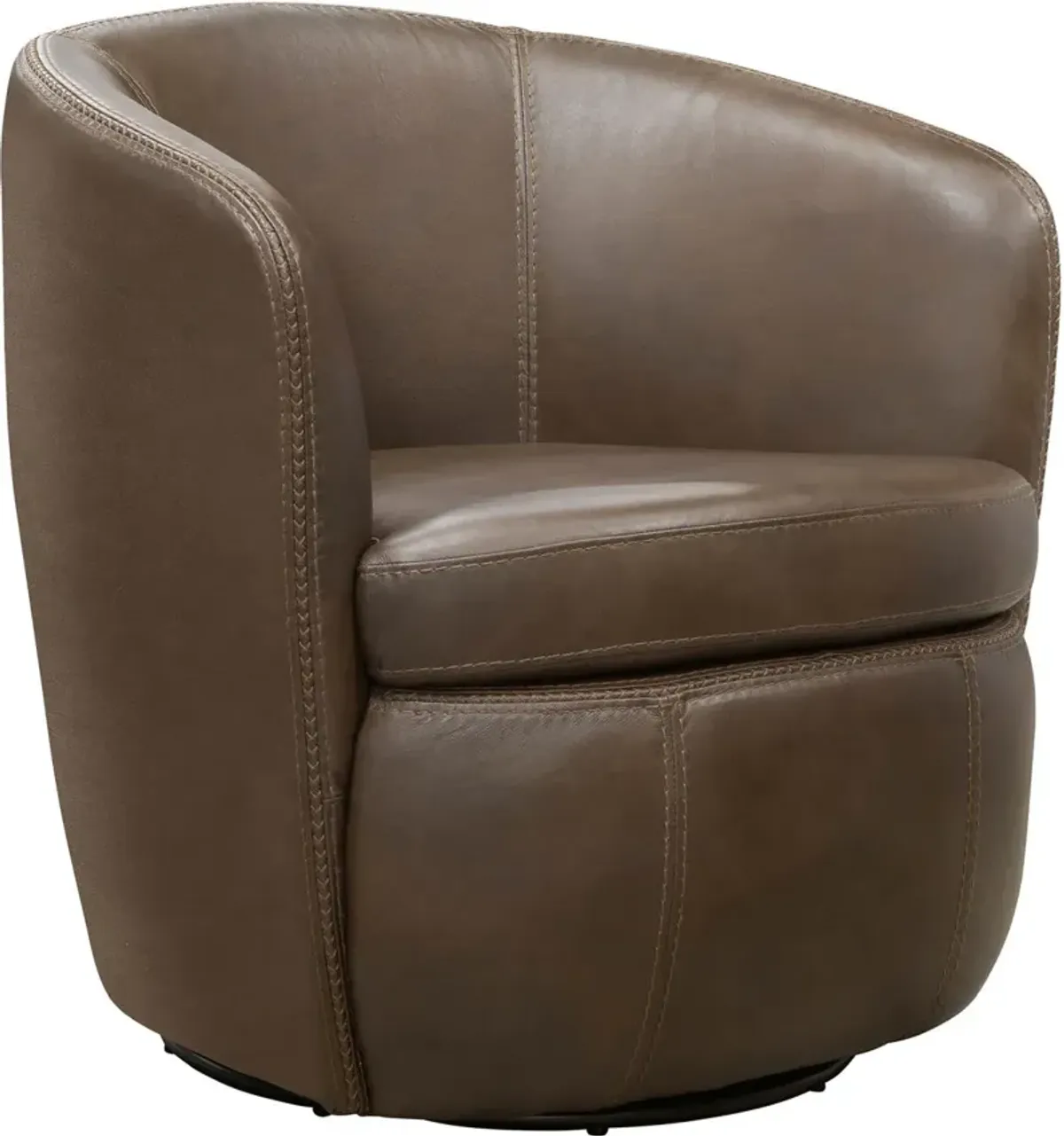 Parker House® Barolo Vintage Brown Swivel Club Chair