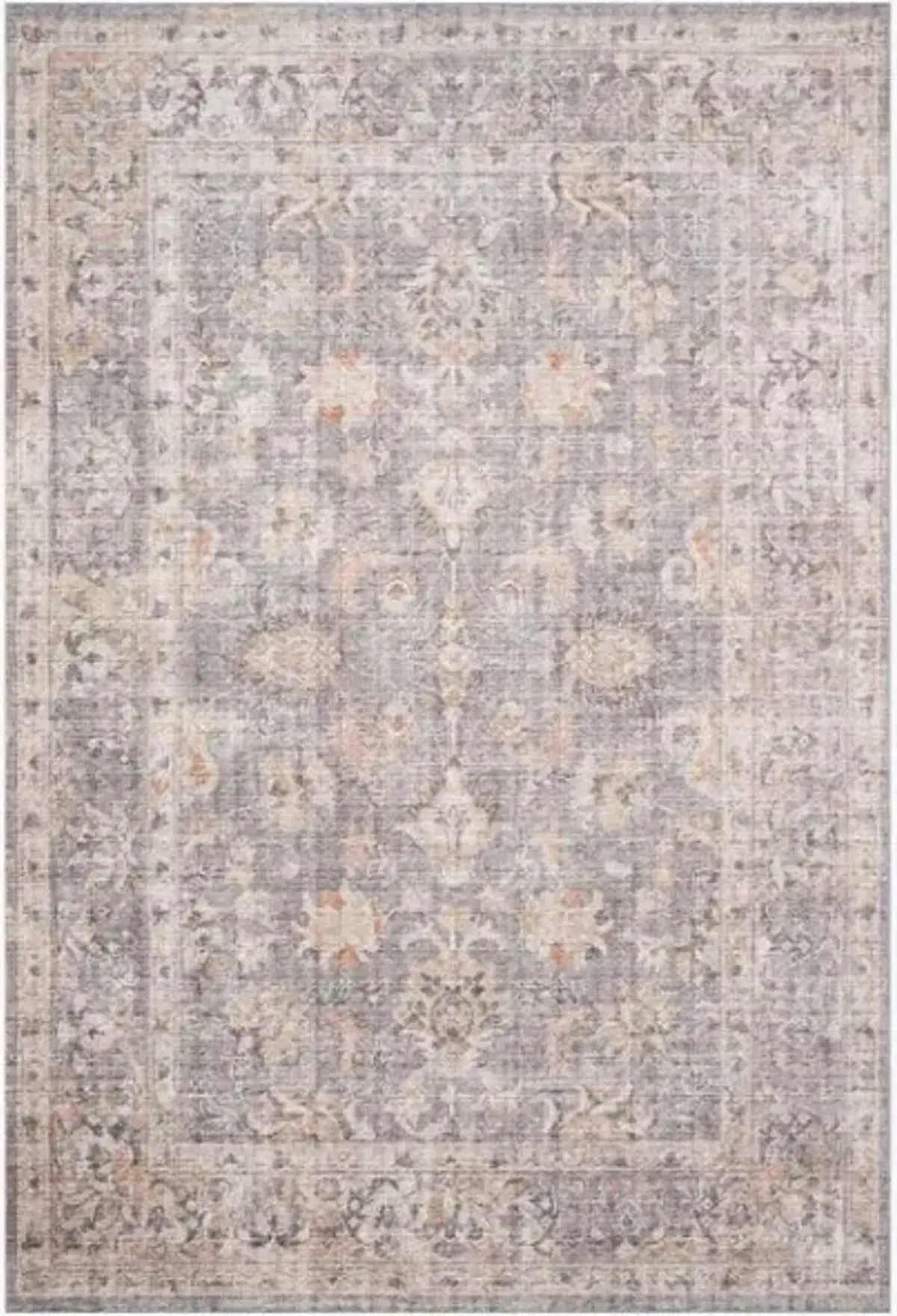 Loloi II Skye Grey/Apricot 5'x8' Area Rug