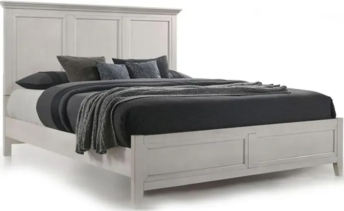 Intercon San Mateo Rustic White King Standard Bed