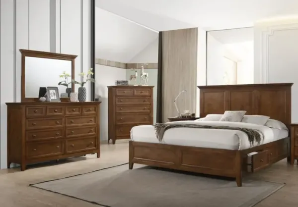 Intercon San Mateo 3-Piece Tuscan Brown King Storage Bedroom Set