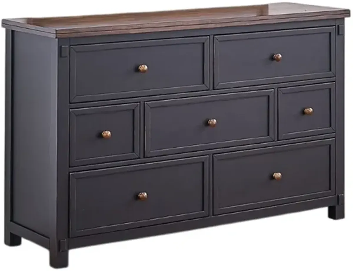 A-America® Stormy Ridge Chickory Black Dresser