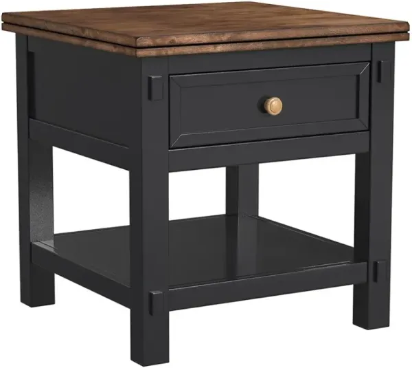 A-America® Stormy Ridge Chicory/Slate Black Chairside Table