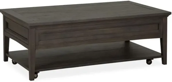 Magnussen Home® Westley Falls Graphite Cocktail Table with Casters