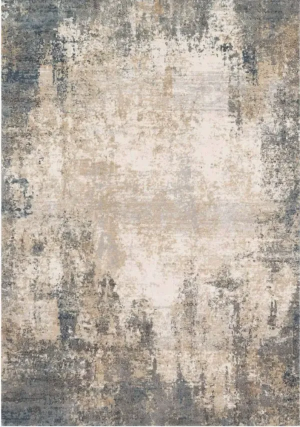 Loloi II Teagan Ivory/Mist 8'x11' Rug