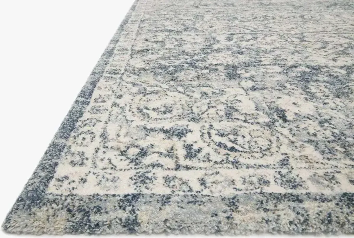 Loloi Theory Ivory / Blue 5'x8' Rug