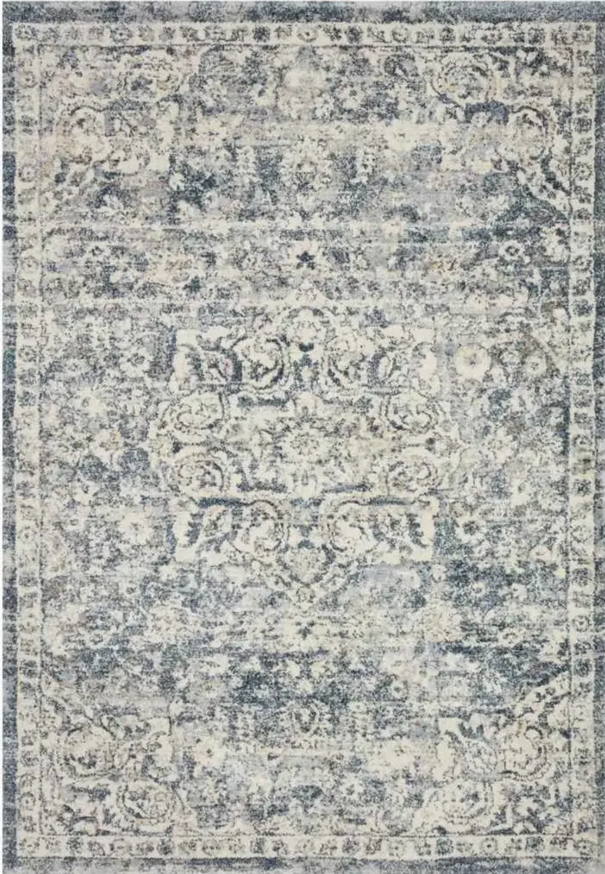 Loloi Theory Ivory / Blue 5'x8' Rug