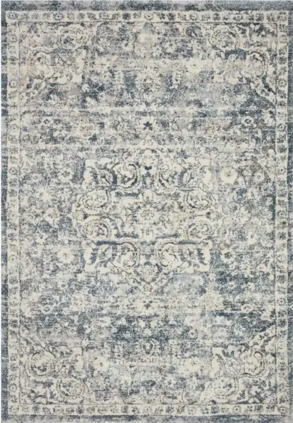 Loloi Theory Ivory / Blue 5'x8' Rug