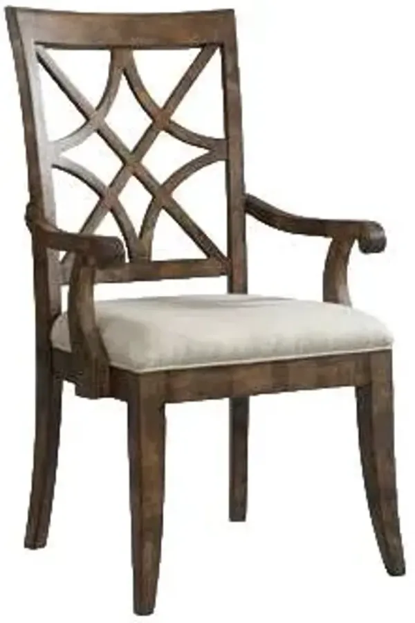 Legacy Classic Nashville 2-Piece Beige/Coffee Arm Chair Set