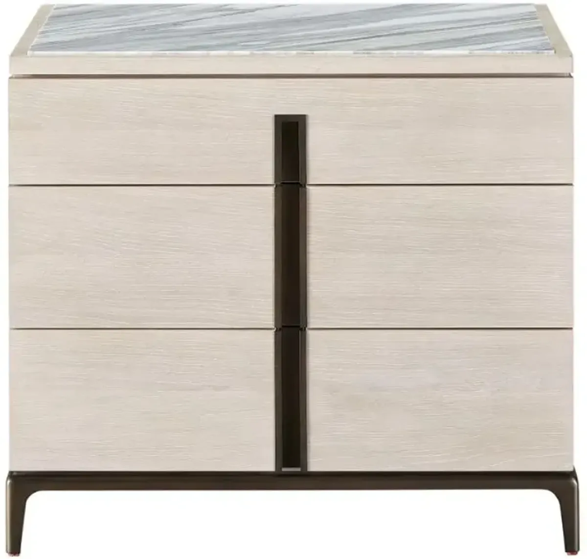 Universal Explore Home™ Erinn V x Universal Maren Satin Bronze/White Oak Nightstand