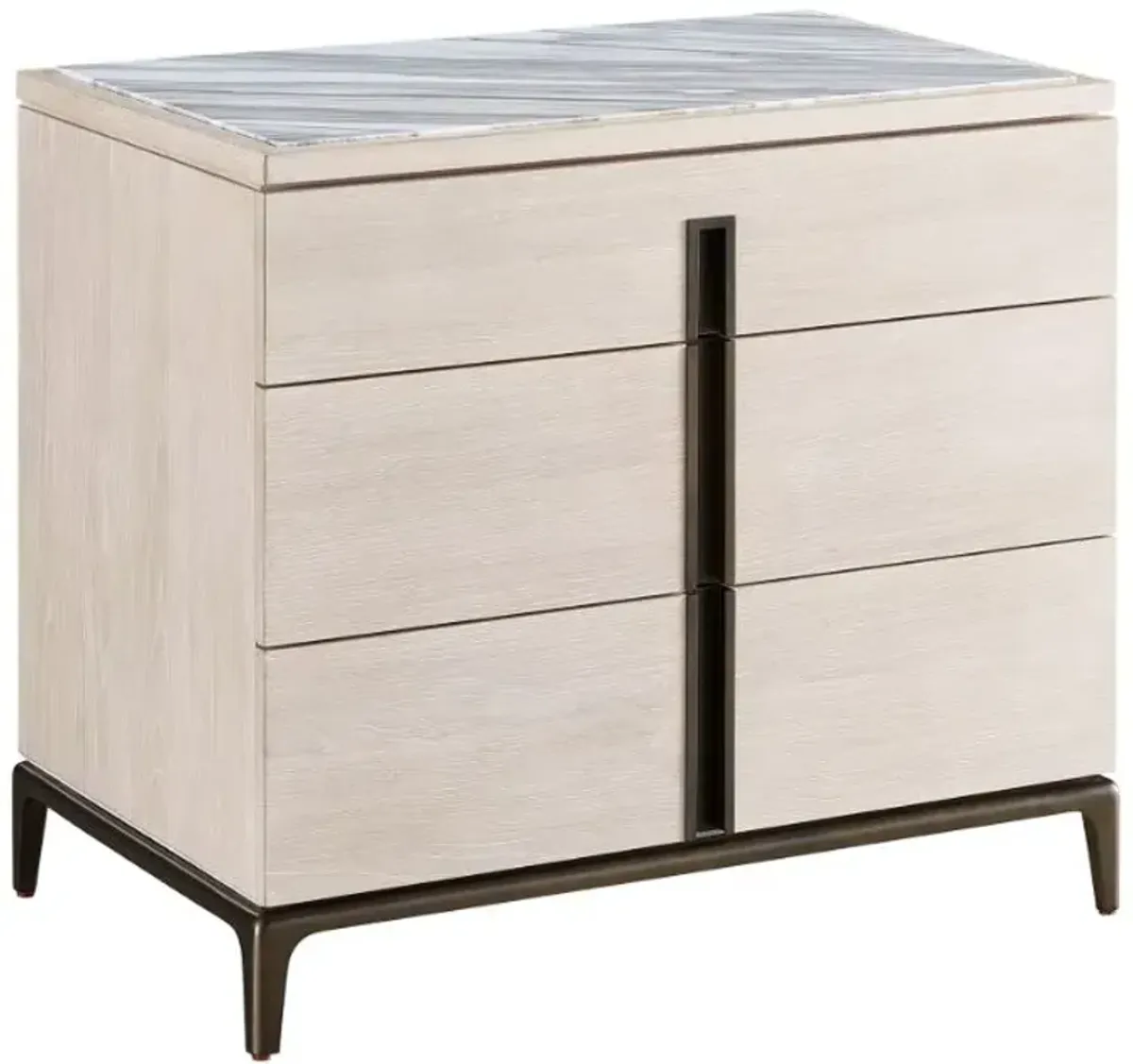 Universal Explore Home™ Erinn V x Universal Maren Satin Bronze/White Oak Nightstand