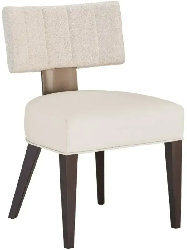 Universal Explore Home™ Loleta Dark Walnut/Endurance Sand Dining Side Chair