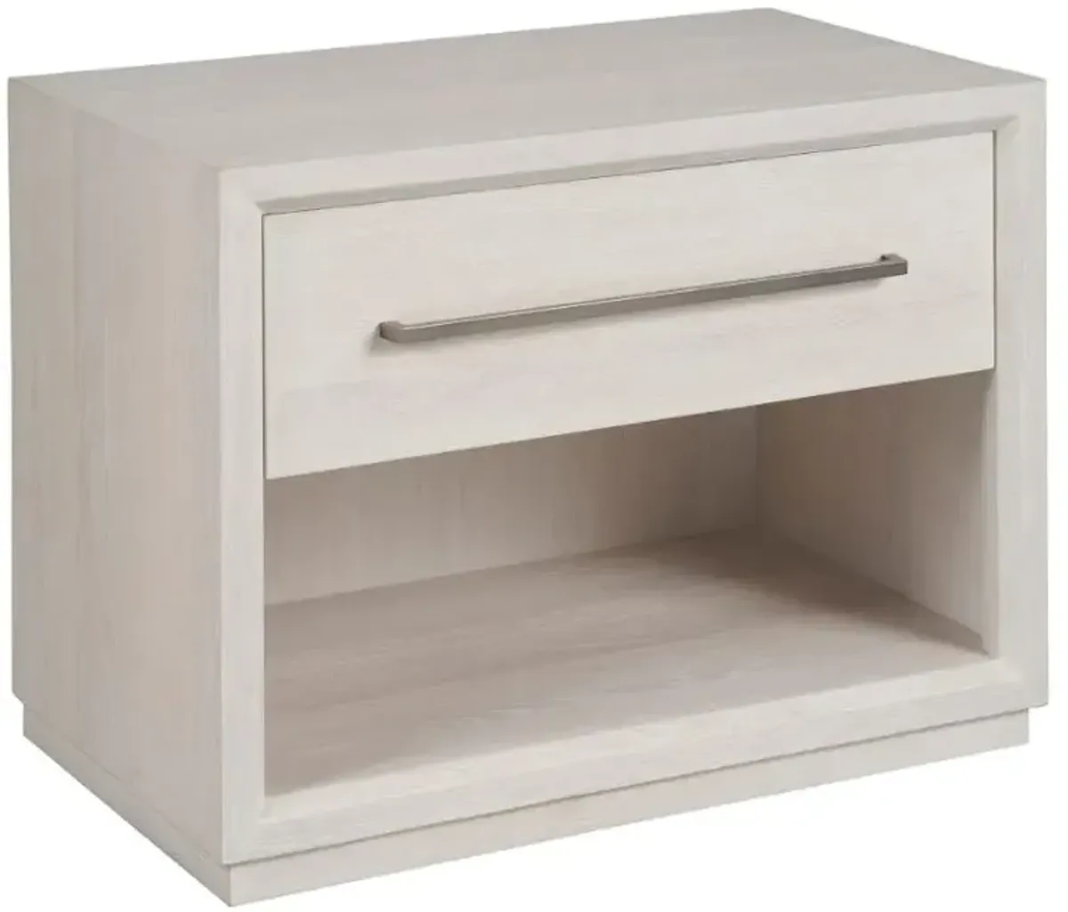 Universal Explore Home™ New Modern Astrid White Oak Drawer Nightstand