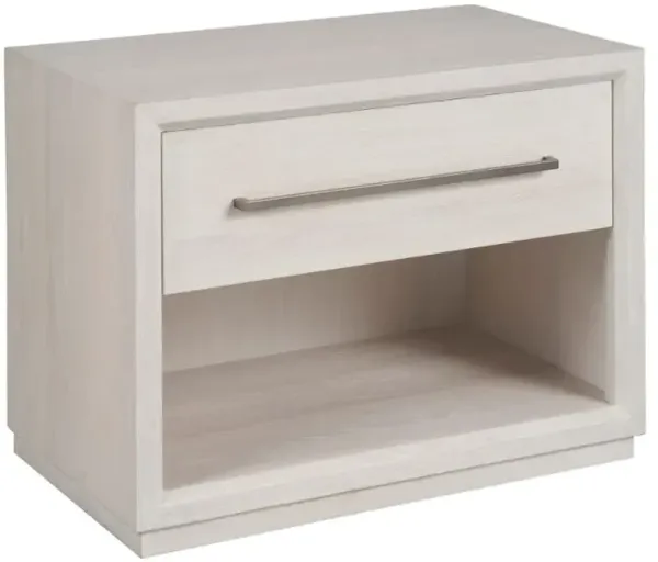 Universal Explore Home™ New Modern Astrid White Oak Drawer Nightstand