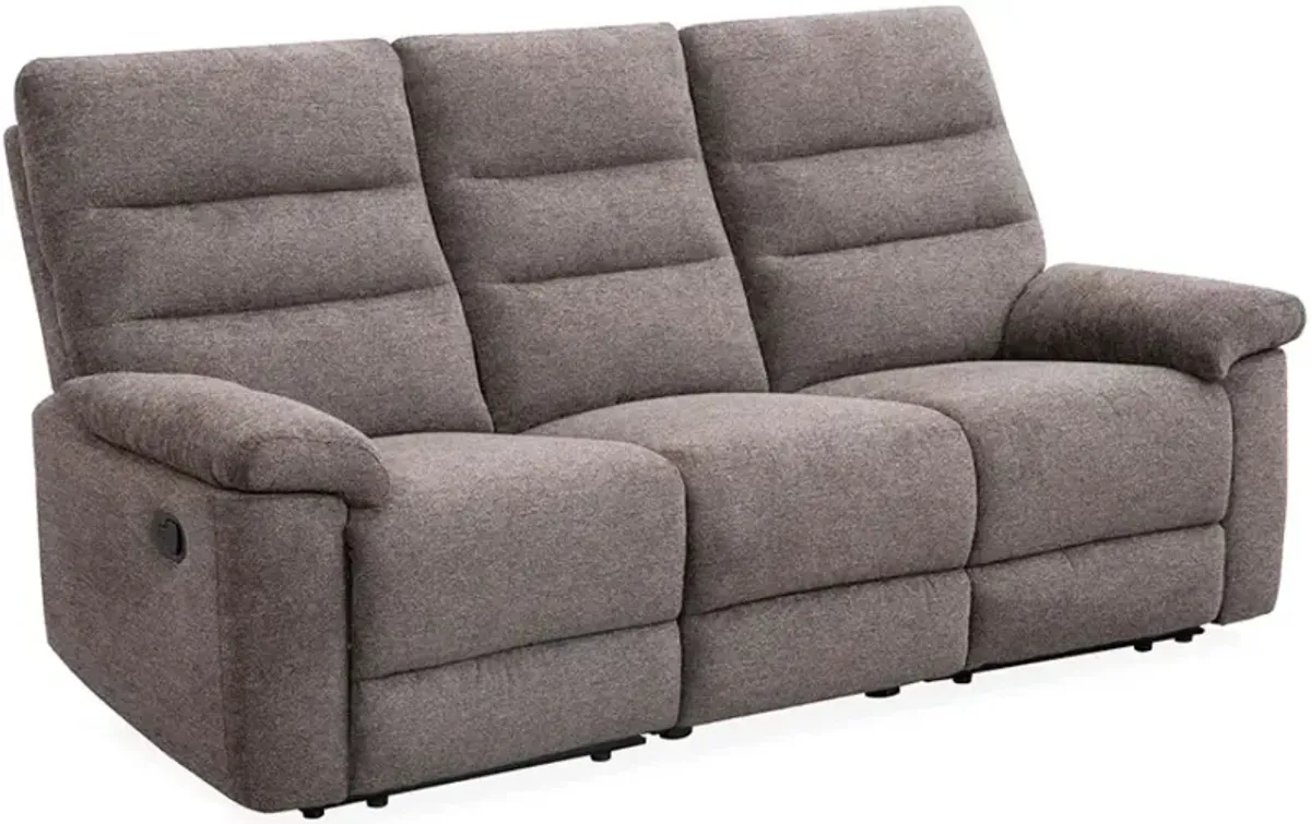 Cheers by Man Wah Sloane Savannah Brown Manual Reclining Sofa