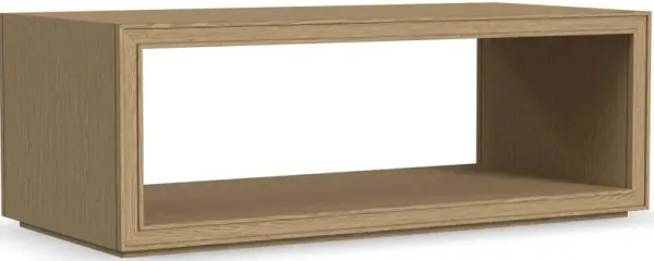 Flexsteel® Waterfall Oak Rectangular Coffee Table with Casters