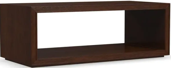 Flexsteel® Waterfall Walnut Rectangular Coffee Table with Casters