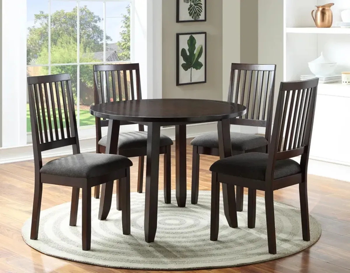 Steve Silver Co. Yorktown 5-Piece Espresso Counter Height Dining Set