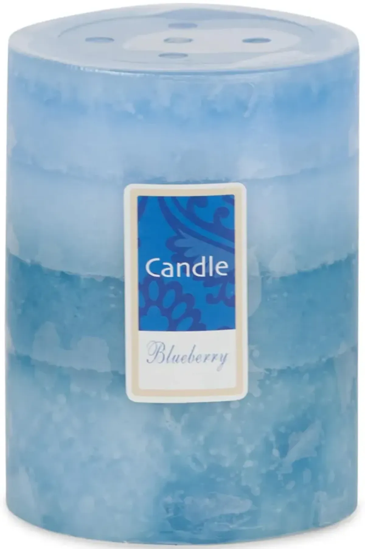 Blue Blueberry Pillar Candle - Small