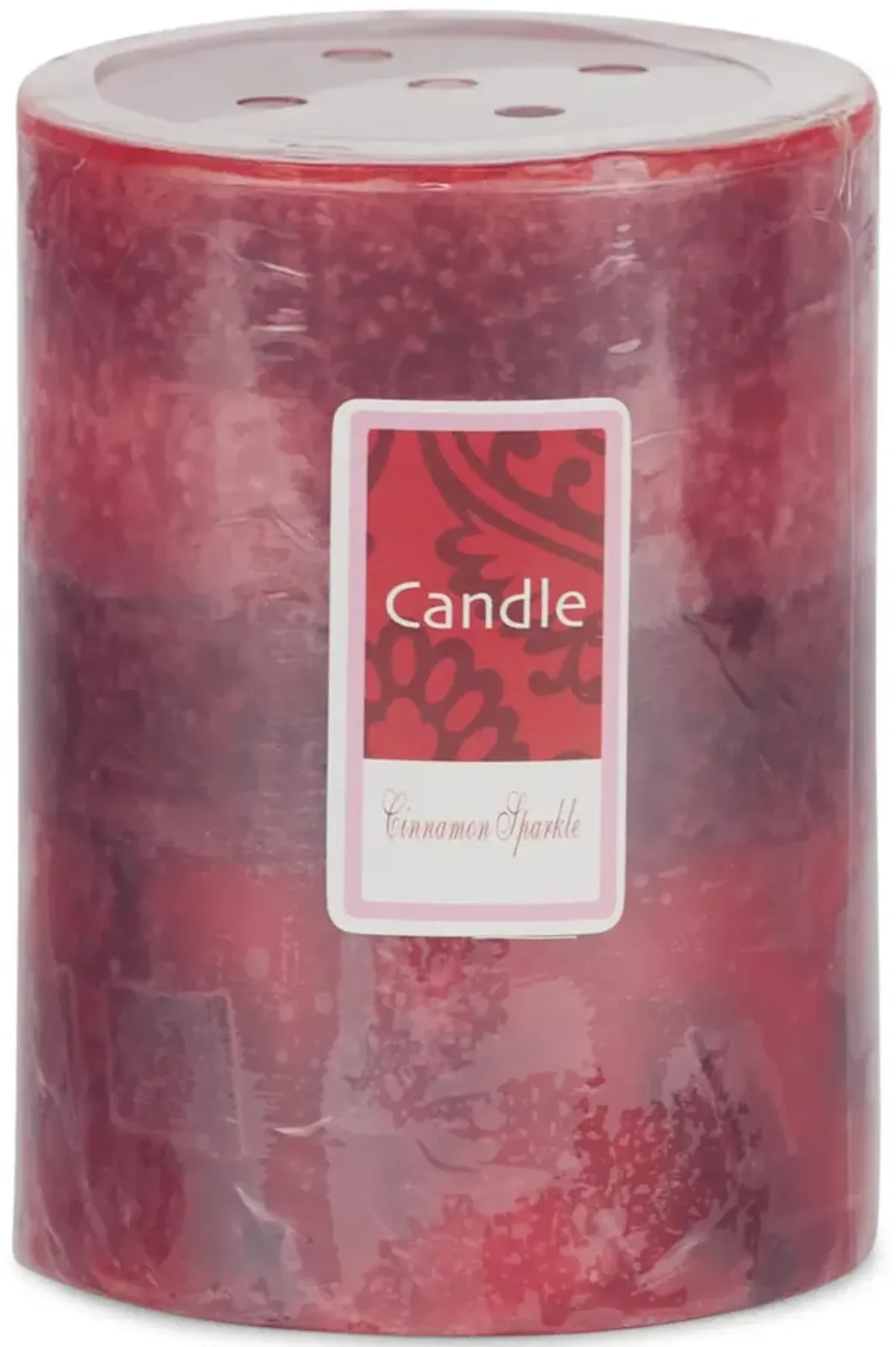 Red Cinnamon Pillar Candle - Small