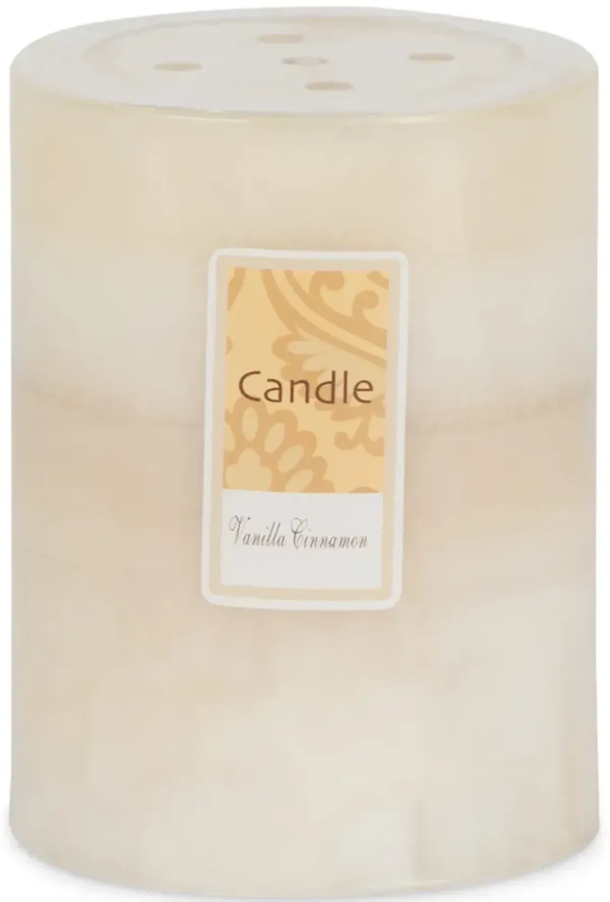 Ivory Vanilla Cinnamon Pillar Candle - Small