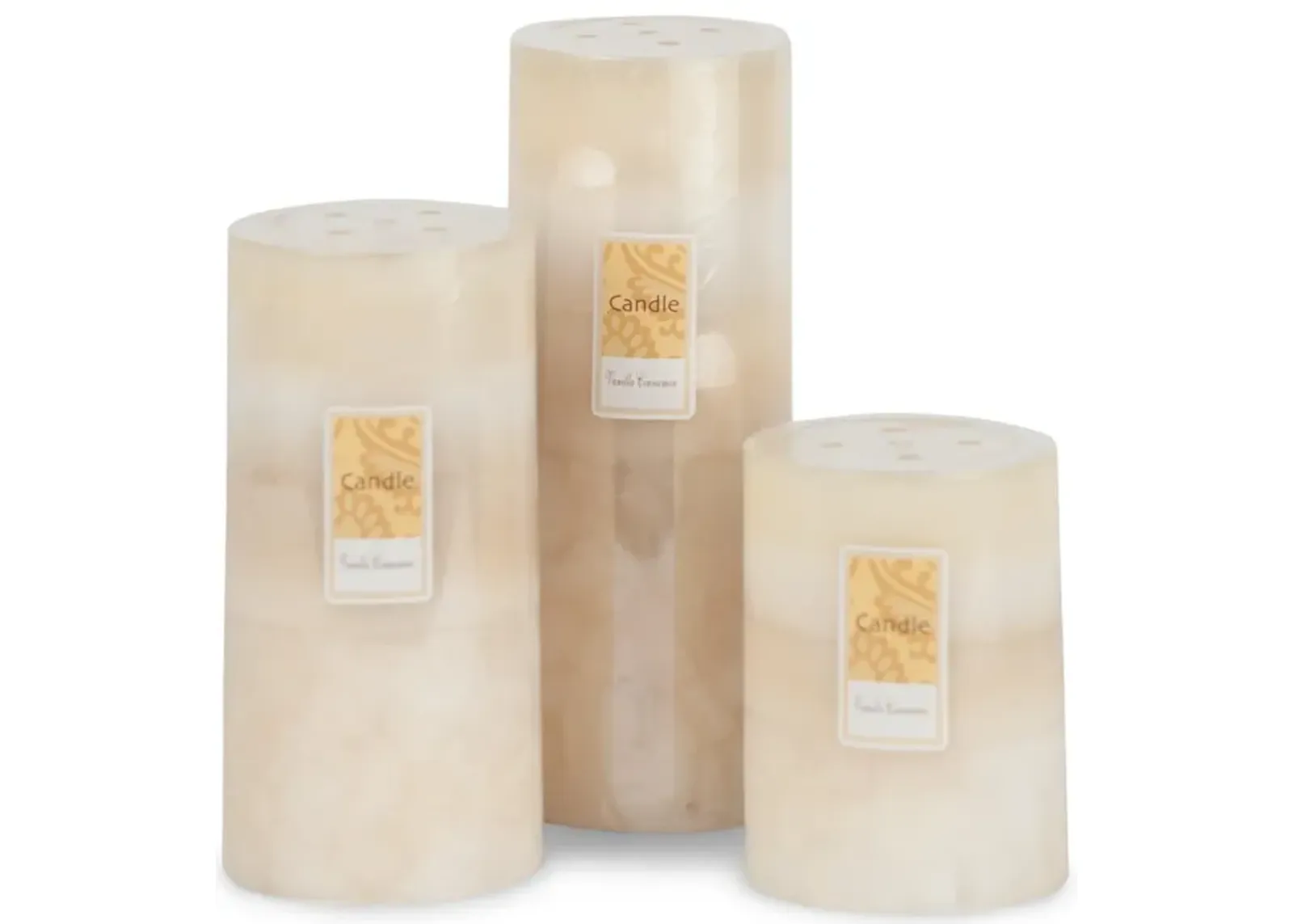 Ivory Vanilla Cinnamon Pillar Candle - Small