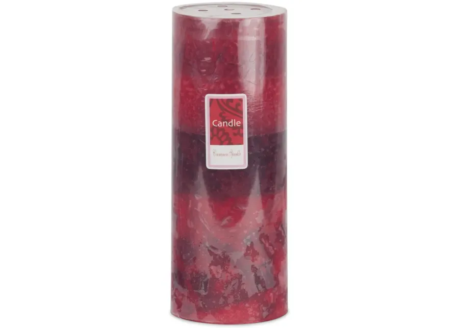 Red Cinnamon Pillar Candle - Large