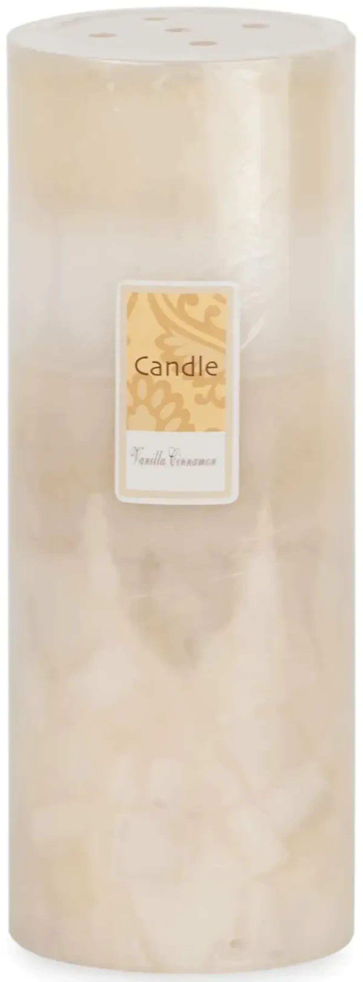 Ivory Vanilla Cinnamon Pillar Candle - Large