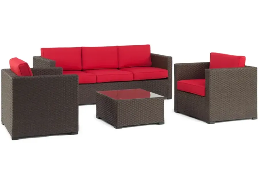 Loft 2000 4 Piece Wicker Patio Set