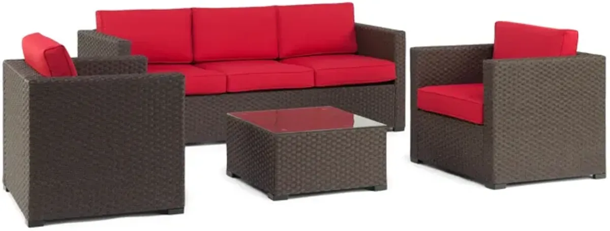 Loft 2000 4 Piece Wicker Patio Set