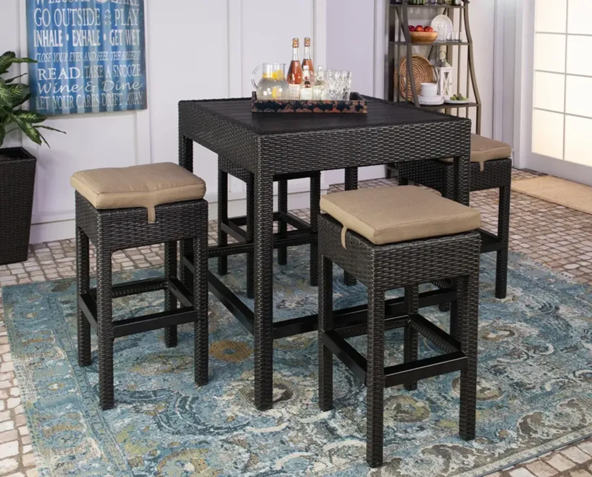 Vista 5 Piece Patio Bar Set