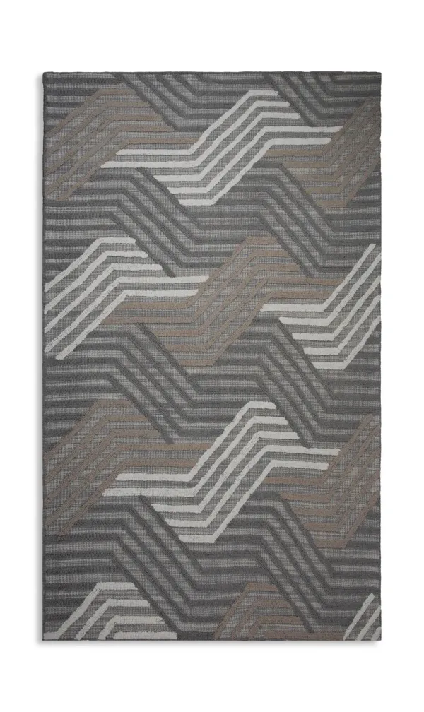 Montane 2 Geometric Gray Area Rug - 6 0  X 9 0 