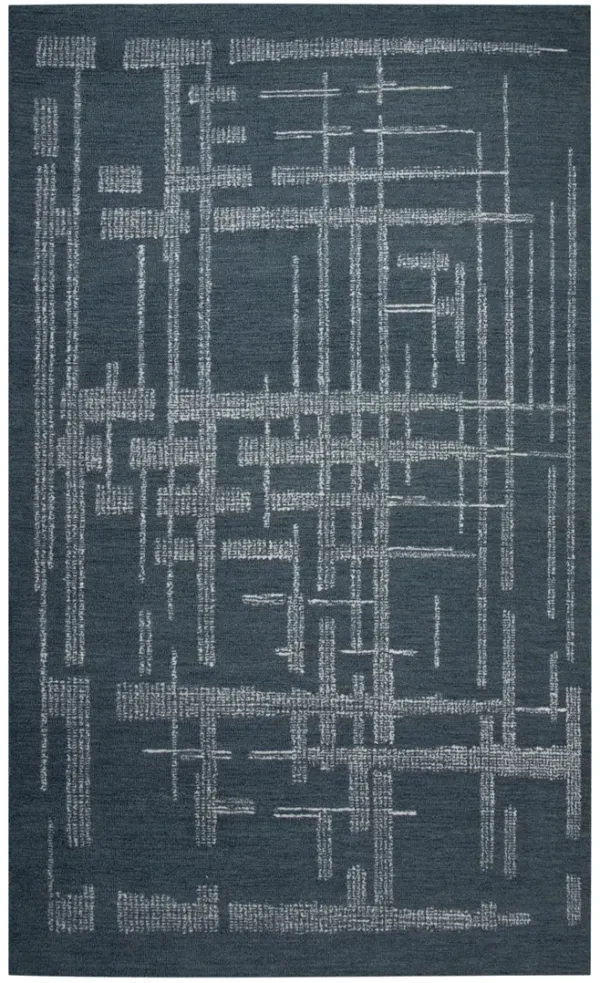 Montane 2 Spikes Blue Area Rug - 6 0  X 9 0 