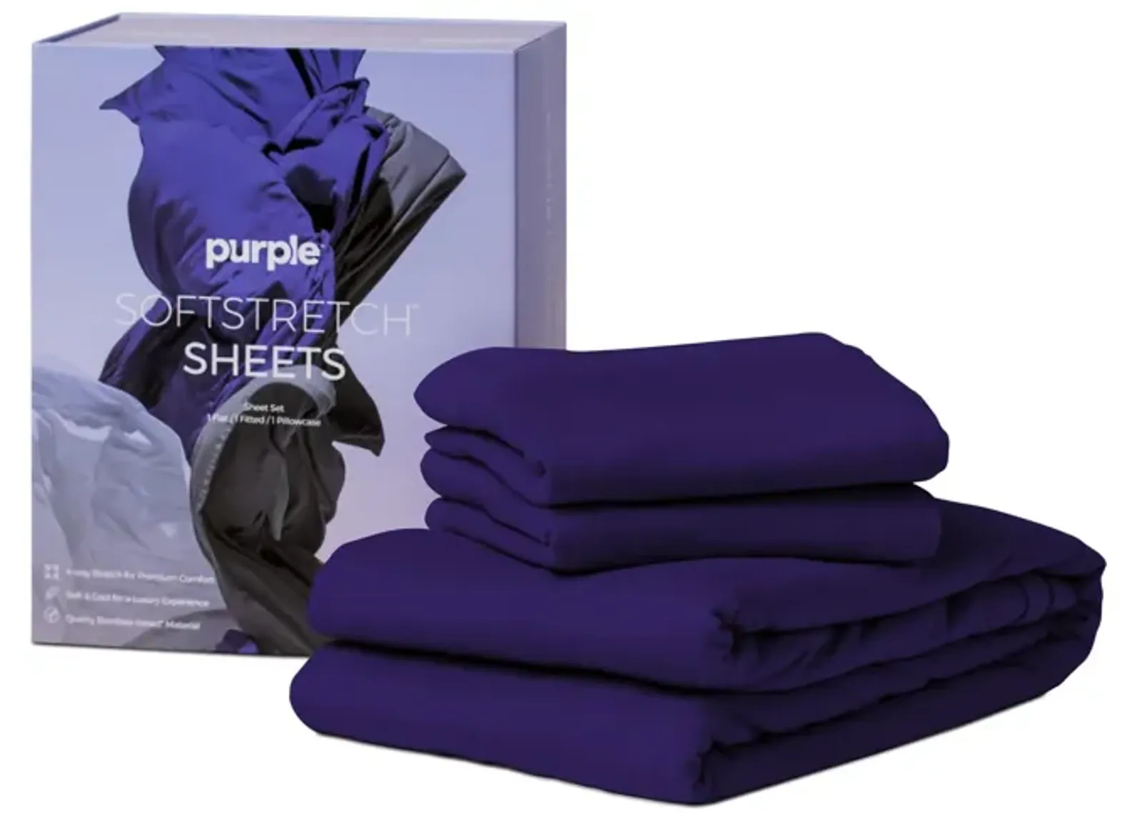 Softstretch Full Sheets - Deep Purple