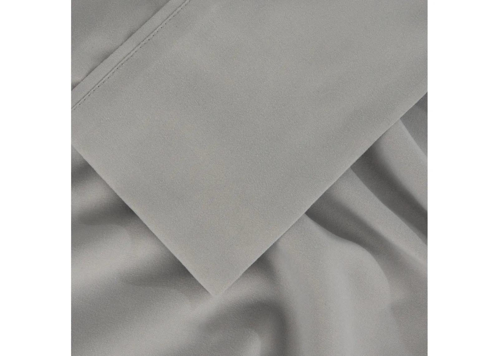 Bedgear Basic Twin Light Grey Sheet Set