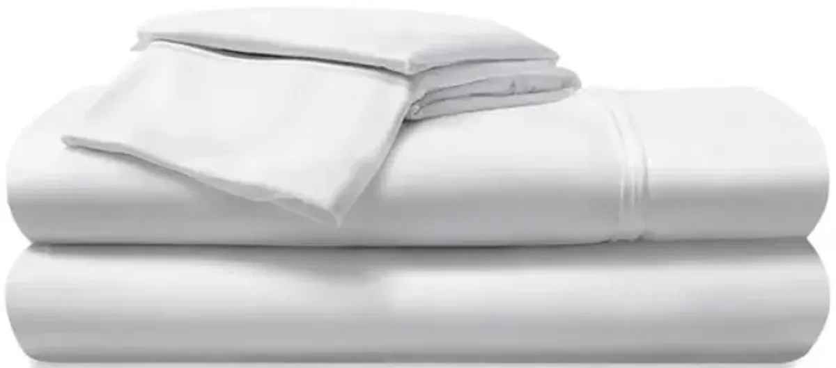 Hyper Cotton Queen Sheet Set - Bright White