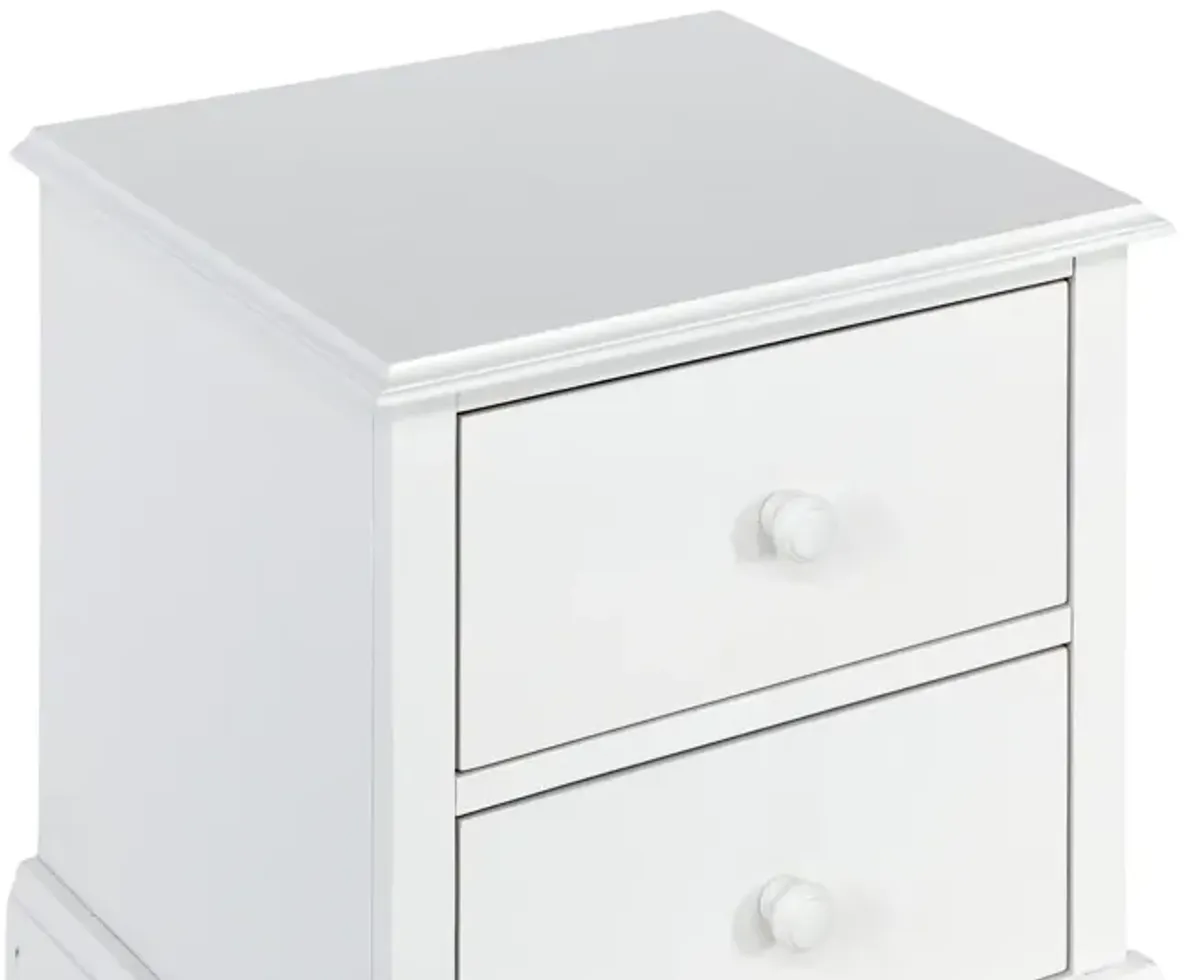 Scout Dove White Nightstand