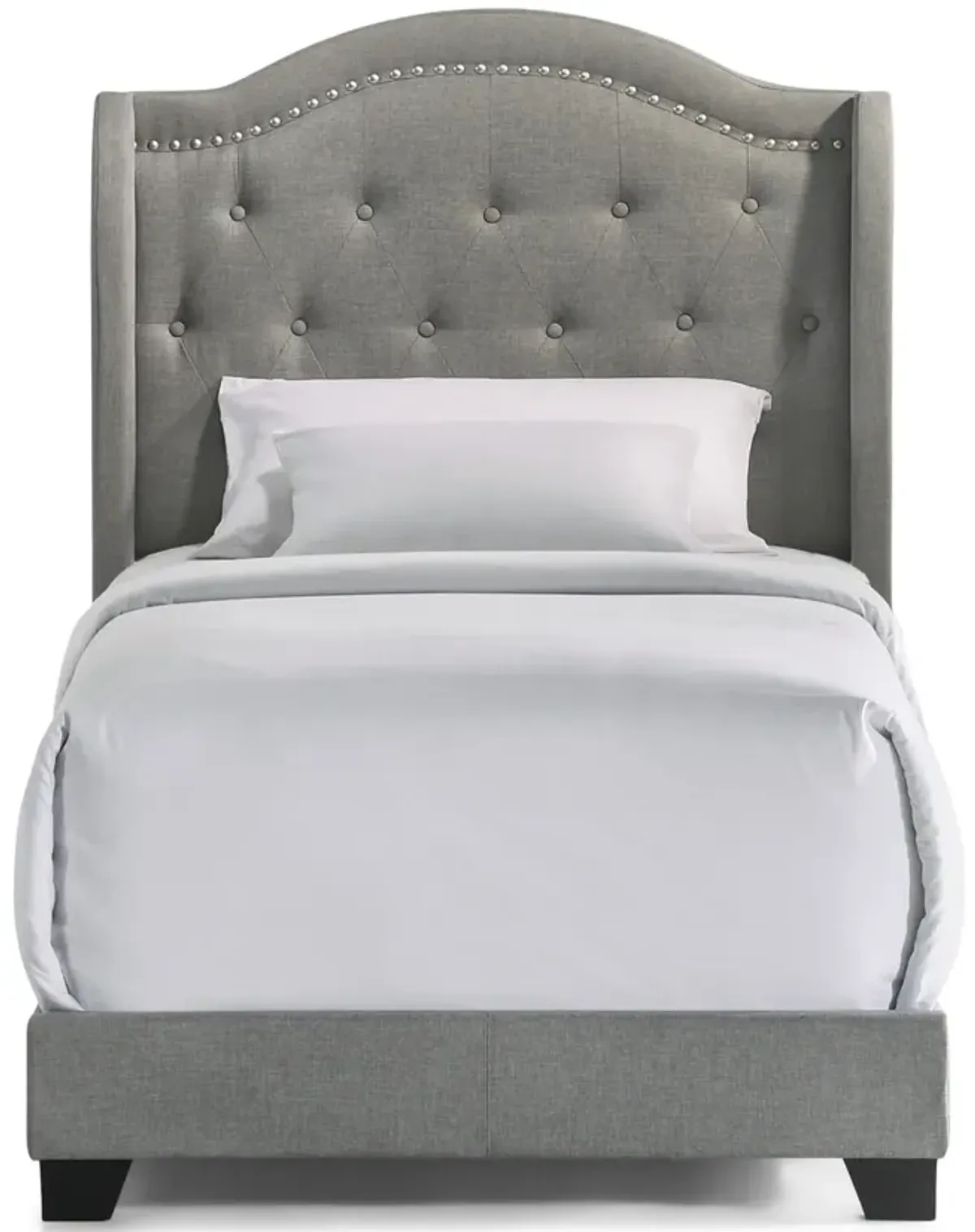 Modem Upholstered Bed - Twin