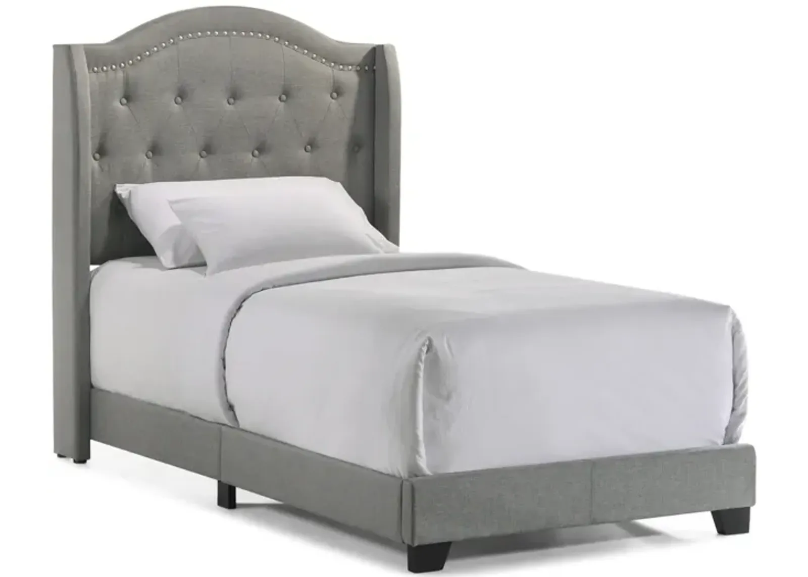 Modem Upholstered Bed - Twin