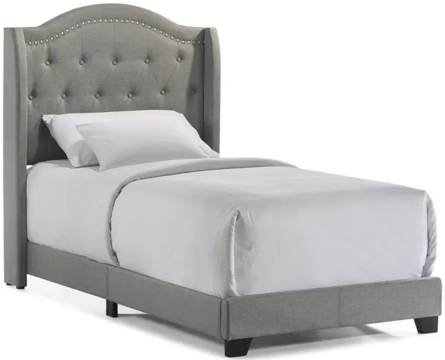 Modem Upholstered Bed - Twin