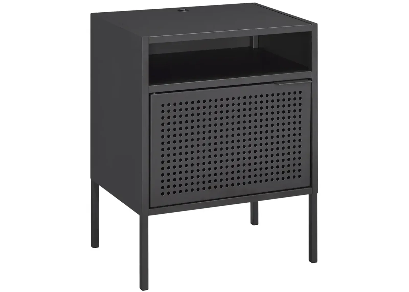 Jax Metal Nightstand - Grey 