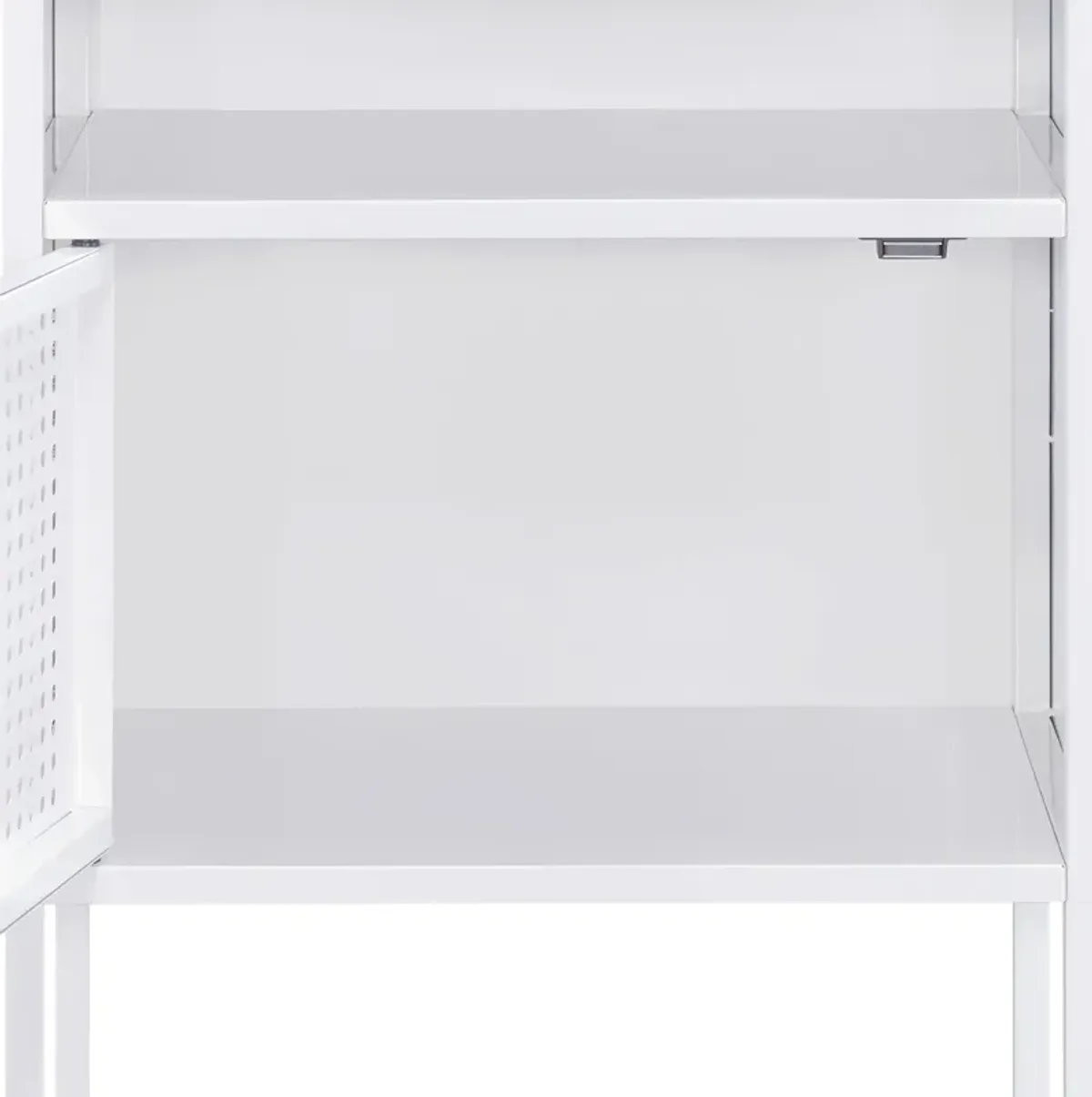 Jax Metal Nightstand  - White