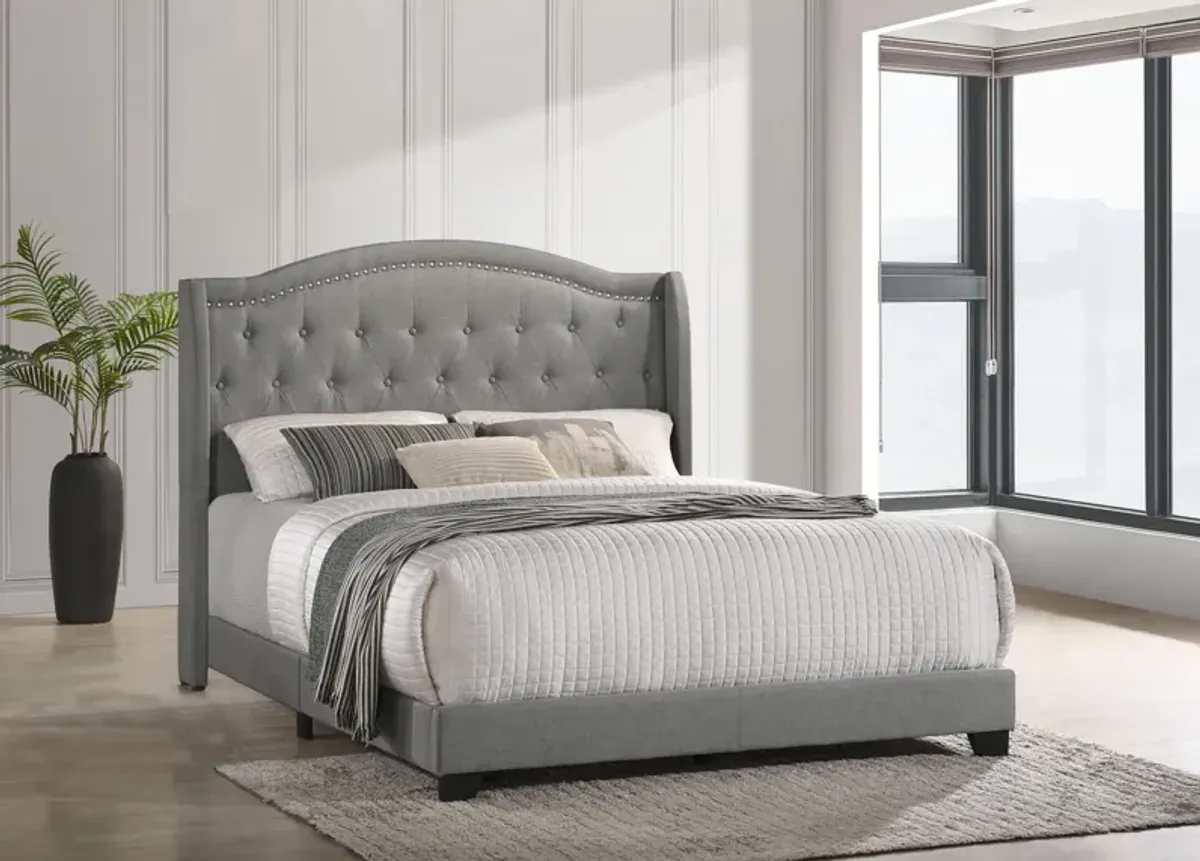 Modem Upholstered Bed - Queen