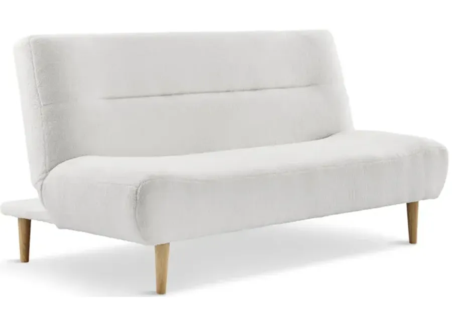 Blake White Convertible Sofa