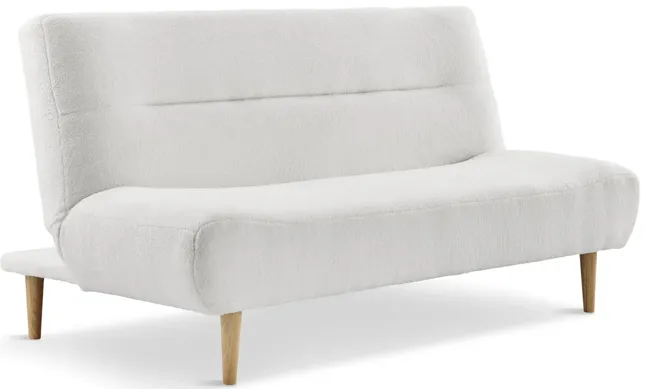 Blake White Convertible Sofa